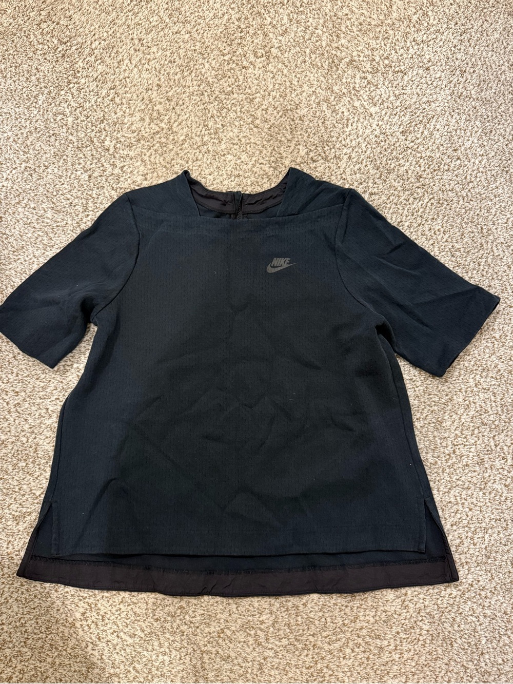 Nike tech black square neck women’s top sz M medium